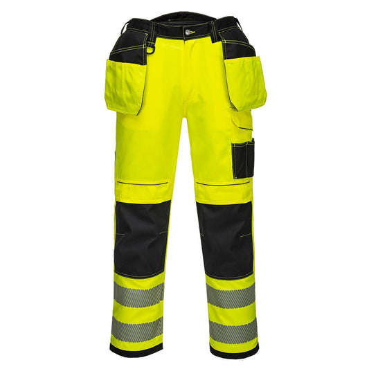 Portwest PW3 Broeken T501 HiVis UPF50+ UV geel-zwart(YB)