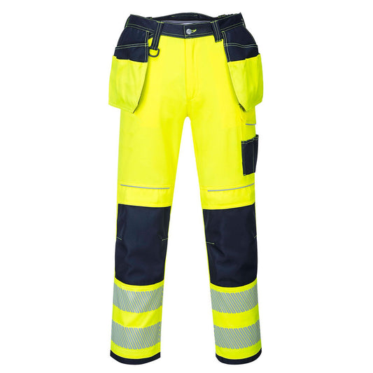 Portwest PW3 Broeken T501 HiVis UPF50+ UV geel-marineblauw(YN)