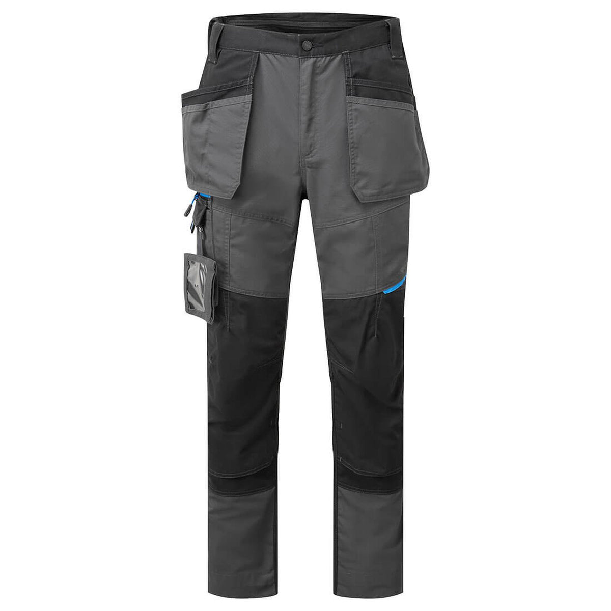 Portwest WX3 Werkkleding Werkbroek T719 slim fit holster stretch metaalgrijs(MG)