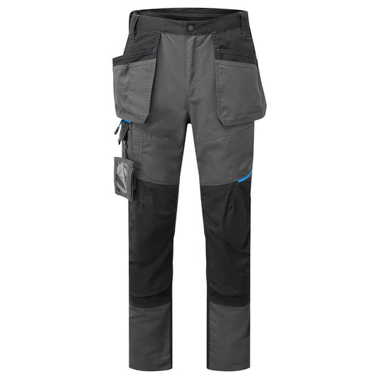 Portwest WX3 Werkkleding Werkbroek T719 slim fit holster stretch metaalgrijs(MG)