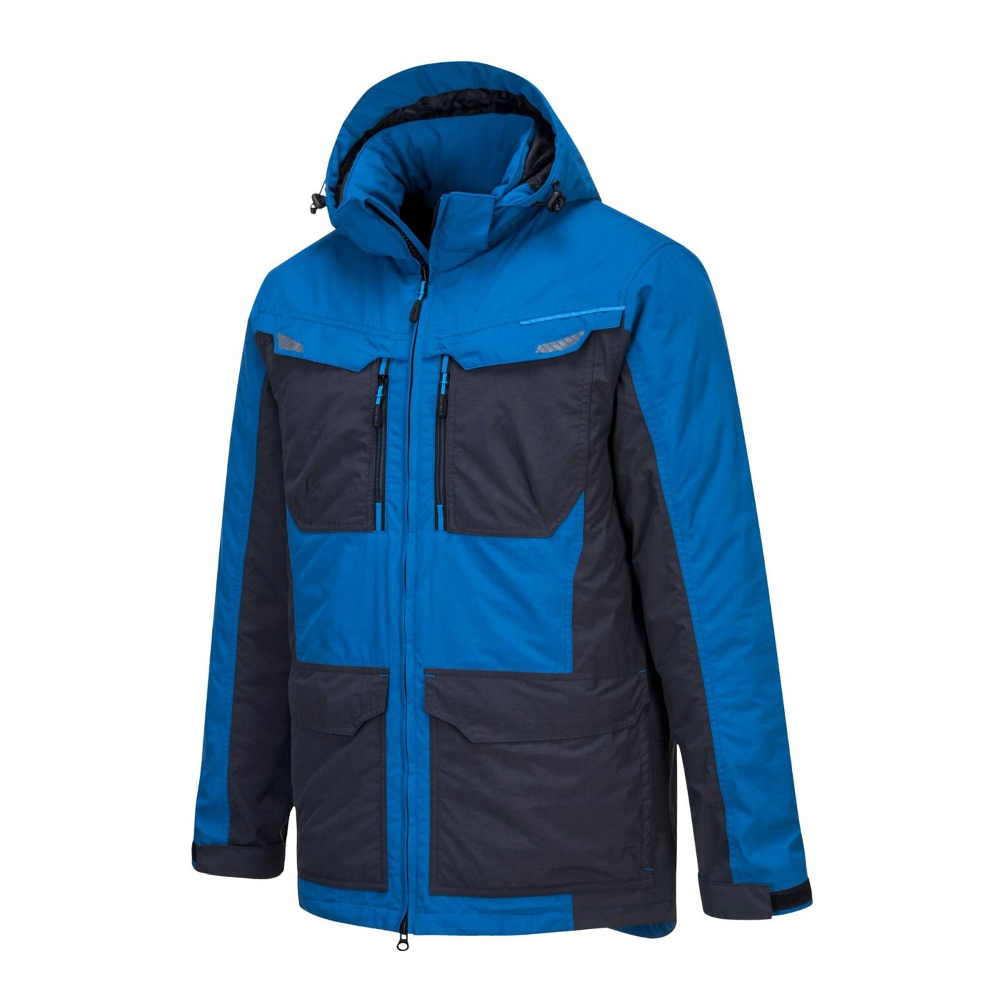 Portwest Jassen T740 Waterdicht Afneembare capuchon perzisch blauw(PB)
