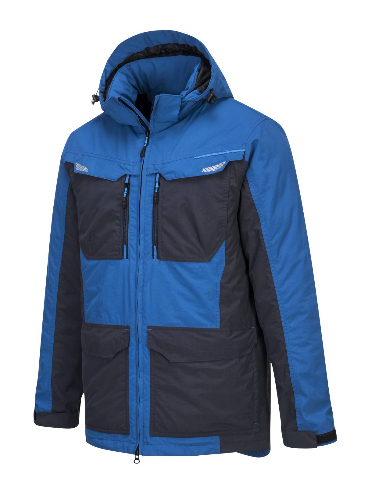 Portwest Jassen T740 Waterdicht Afneembare capuchon perzisch blauw(PB)