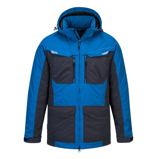 Portwest Jassen T740 Waterdicht Afneembare capuchon perzisch blauw(PB)