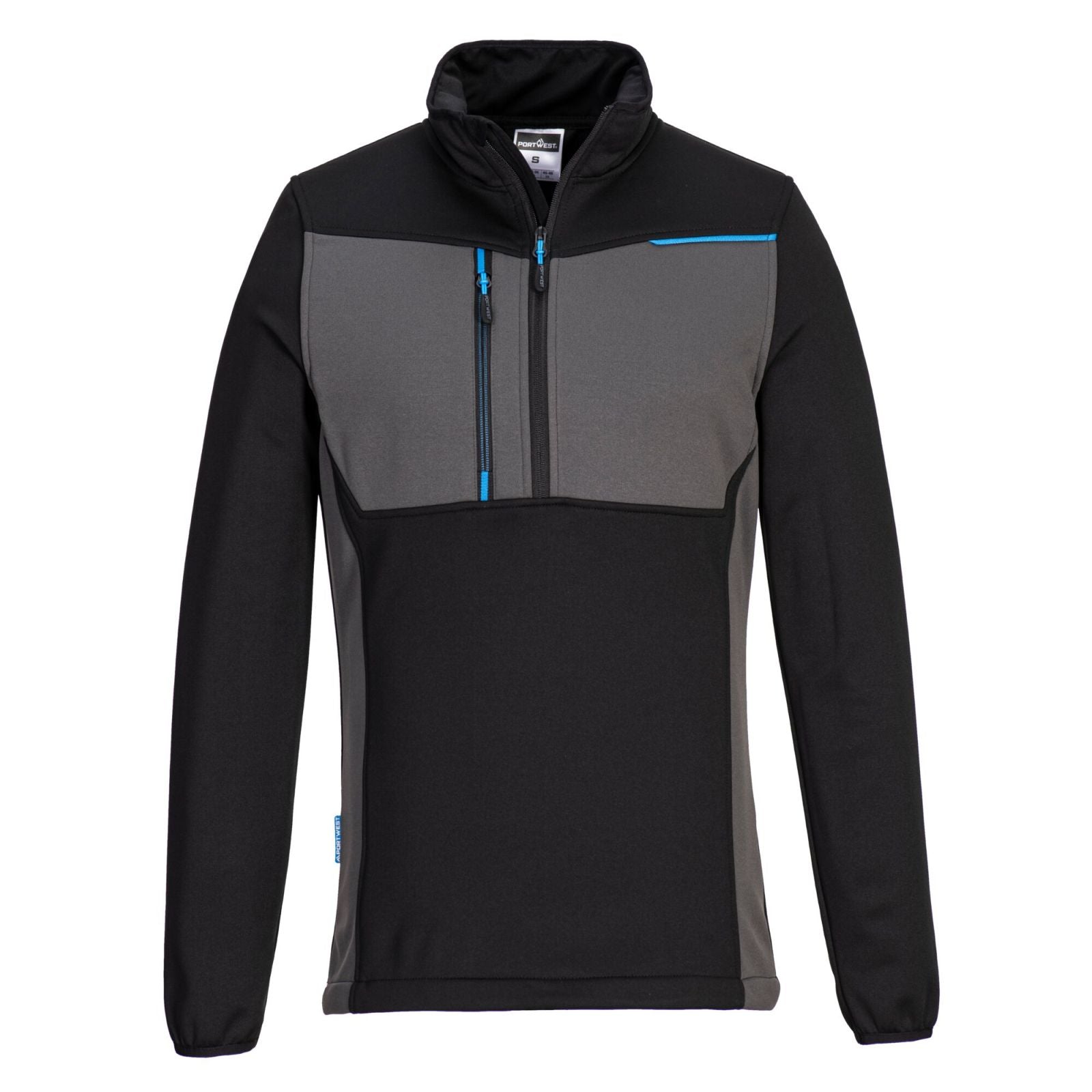 Portwest Hoodies T755 Half Zip zwart(BK)