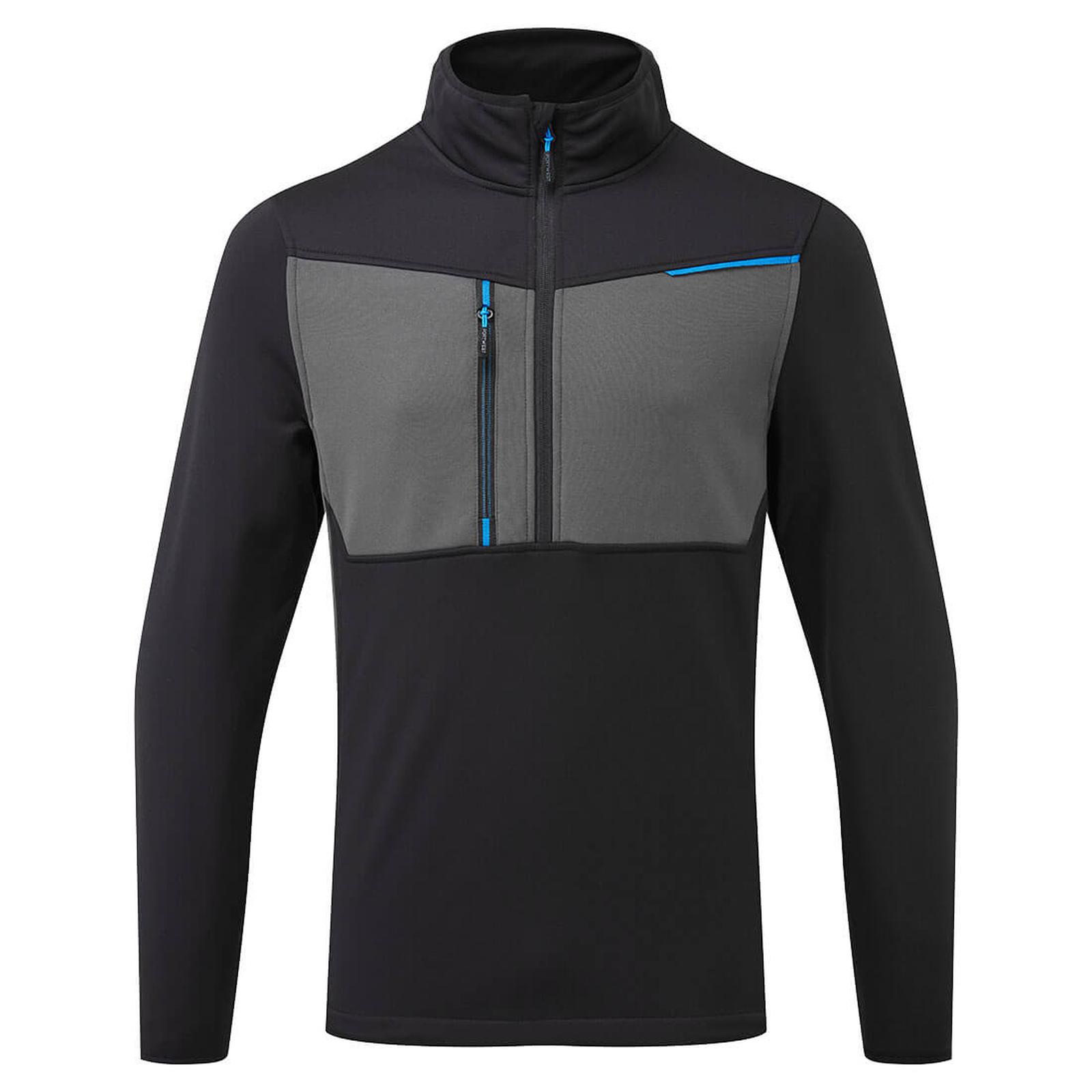Portwest Hoodies T755 Half Zip zwart(BK)