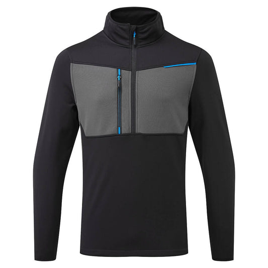 Portwest Hoodies T755 Half Zip zwart(BK)