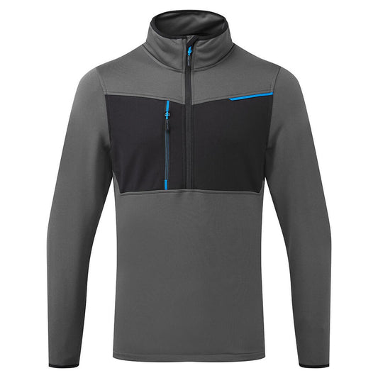Portwest Hoodies T755 Half Zip metaalgrijs(MG)