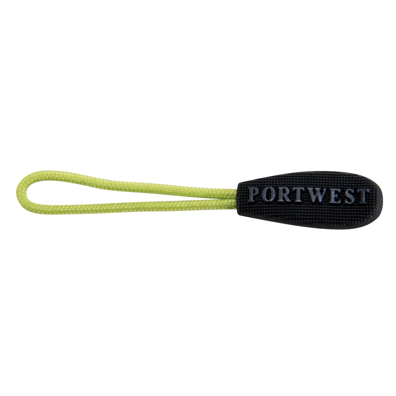 Portwest pullers T900 rits vervangbaar limoengroen(LG)