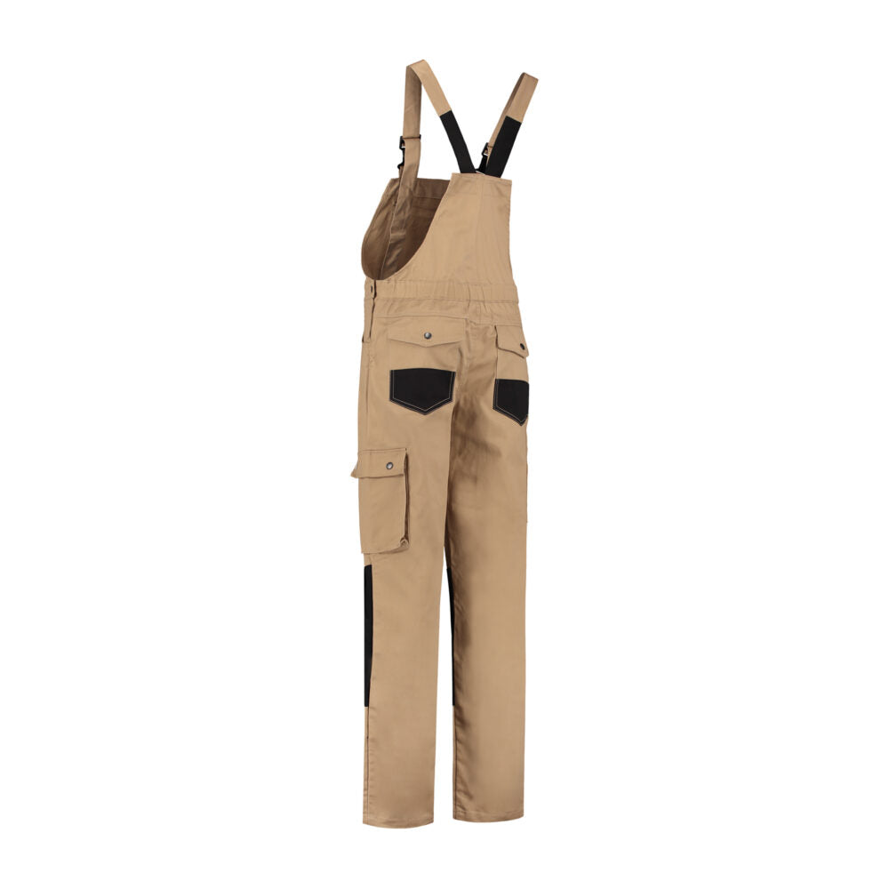 Noname Worker Am. Overalls TBC6040 khaki-zwart(KZWART)