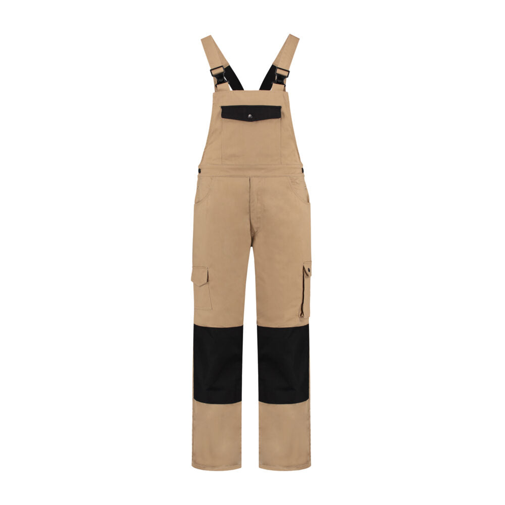 Noname Worker Am. Overalls TBC6040 khaki-zwart(KZWART)