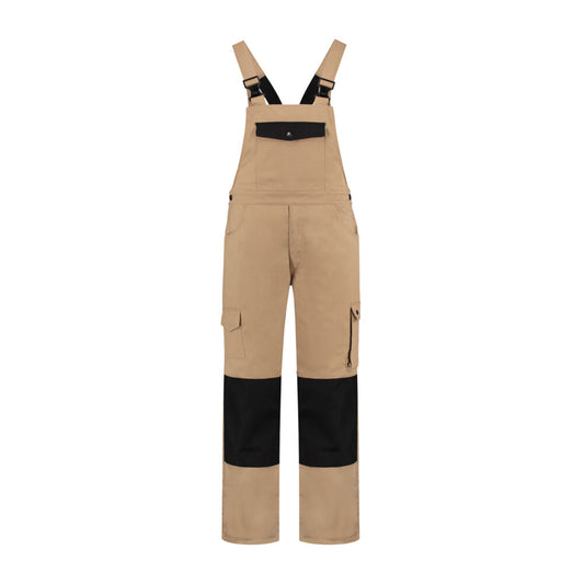 Noname Worker Am. Overalls TBC6040 khaki-zwart(KZWART)