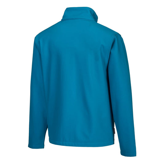 Portwest Regenkleding Alle weersomstandigheden Jassen TK20 Print & Promo softshell heren (2L) waterafstotend winddicht aquablauw(AQ)