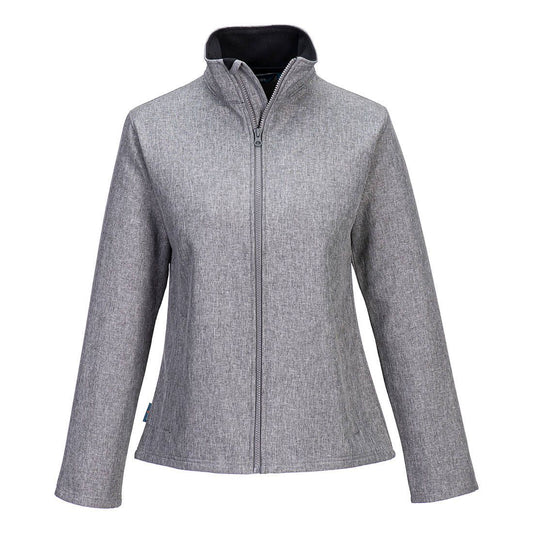 Portwest Print & Promo Regenkleding Jas TK21 softshell dames (2L) fleece waterafstotend winddicht mergelgrijs(GM)