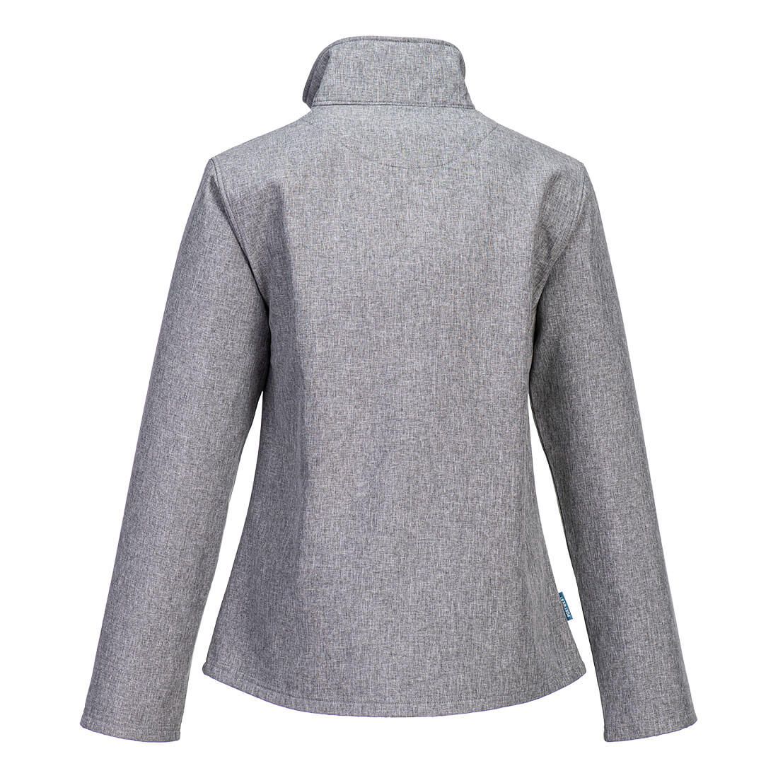 Portwest Print & Promo Regenkleding Jas TK21 softshell dames (2L) fleece waterafstotend winddicht mergelgrijs(GM)