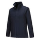 Portwest Regenkleding Softshell Bescherming Alle Weersomstandigheden Jas TK21 Print & Promo softshell (2L) dames donker marineblauw(NV)