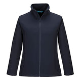 Portwest Regenkleding Softshell Bescherming Alle Weersomstandigheden Jas TK21 Print & Promo softshell (2L) dames marineblauw(NV)