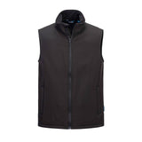 Portwest Print & Promo Bodywarmer TK22 softshell (2L) fleece waterafstotend winddicht zwart(BK)