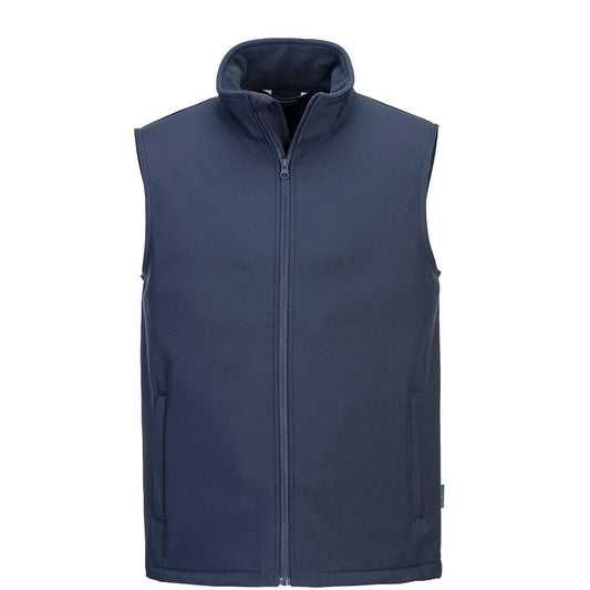 Portwest Print & Promo Bodywarmer TK22 softshell (2L) fleece waterafstotend winddicht marineblauw(NA)
