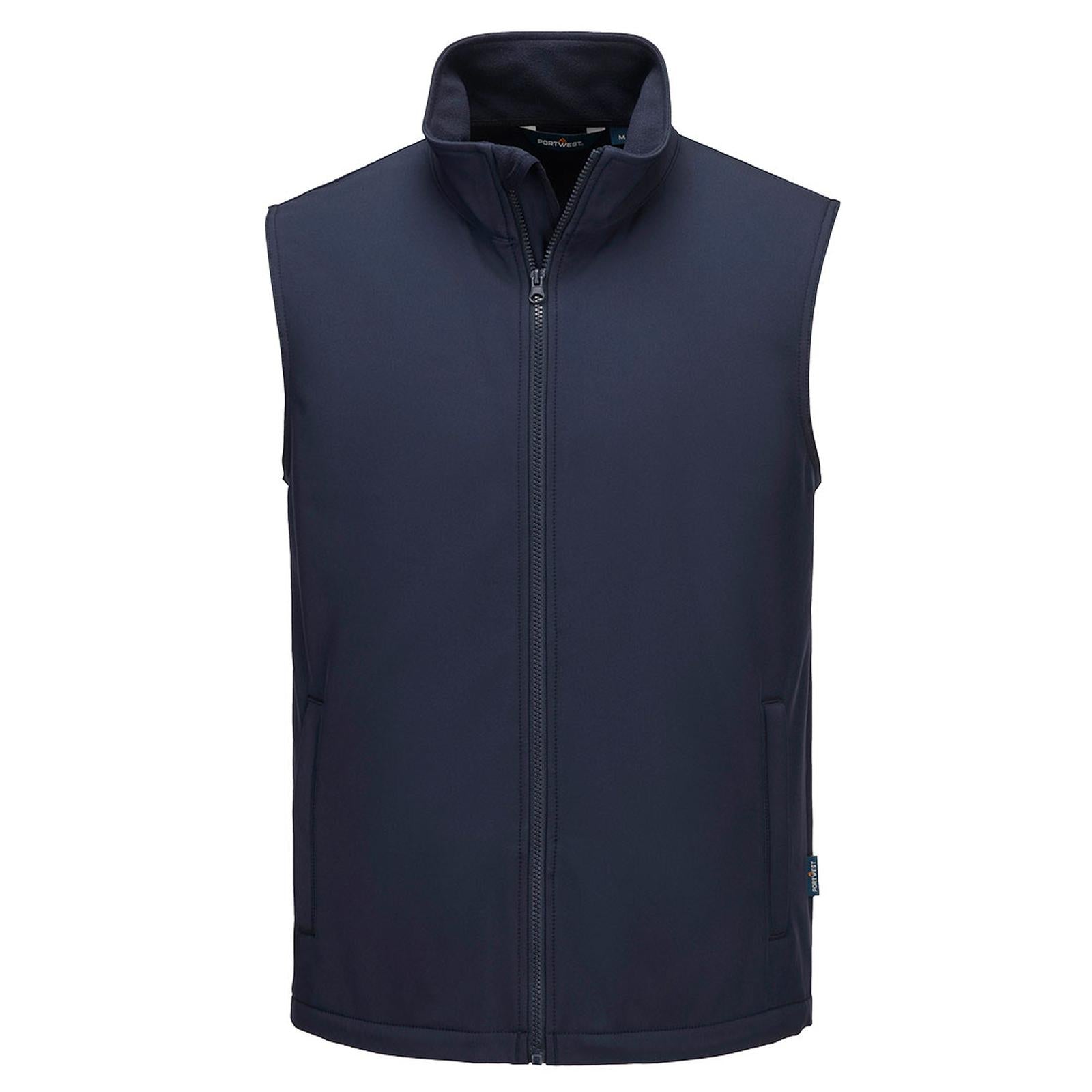 Portwest Regenkleding Softshell Bescherming Tegen Alle Weersomstandigheden Bodywarmer TK22 Print & Promo Softshell Gilet (2L) donker marineblauw(NV)