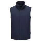Portwest Regenkleding Softshell Bescherming Tegen Alle Weersomstandigheden Bodywarmer TK22 Print & Promo Softshell Gilet (2L) donker marineblauw(NV)