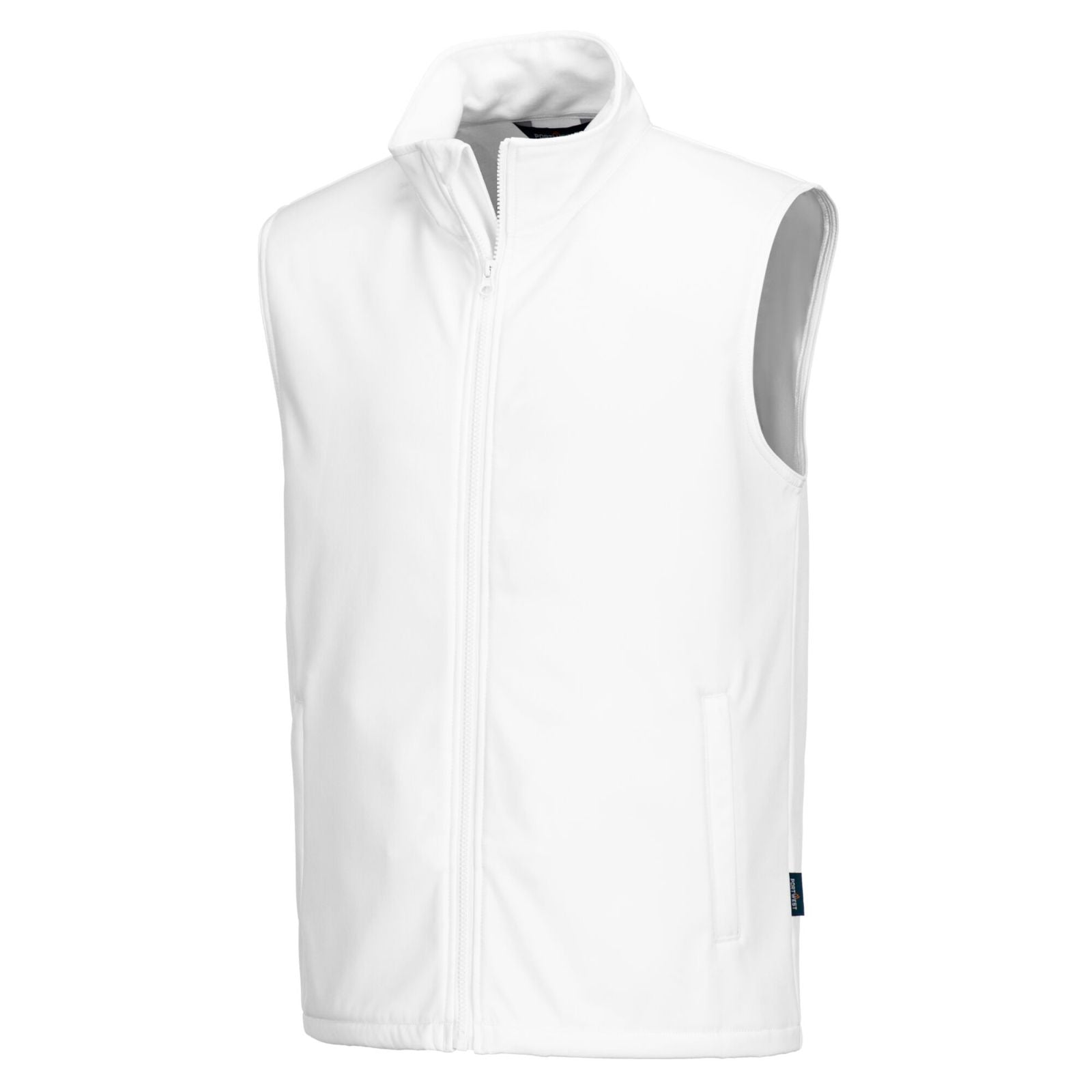Portwest Print & Promo Bodywarmer TK22 softshell (2L) fleece waterafstotend winddicht wit(WH)