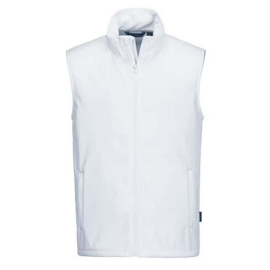 Portwest Print & Promo Bodywarmer TK22 softshell (2L) fleece waterafstotend winddicht wit(WH)