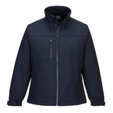 Portwest Regenkleding Softshell Bescherming Tegen Alle Weersomstandigheden Jack TK41 Charlotte Dames Softshell (3L) donker marineblauw(NV)