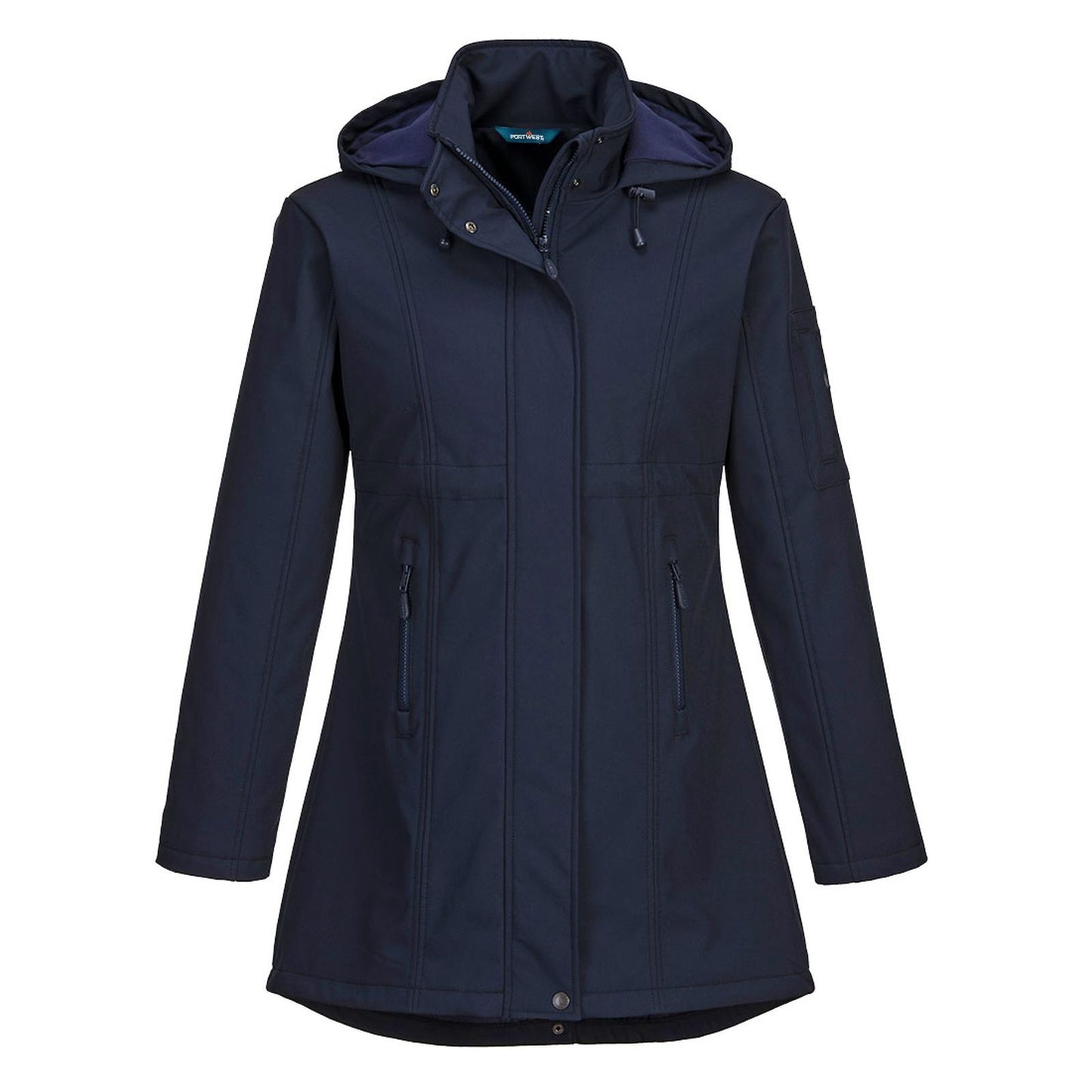 Portwest Dames regenkleding Bescherming Tegen Alle Weersomstandigheden Jack TK42 Carla softshell dames (3L) donker marineblauw(NV)