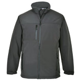 Portwest Regenkleding Softshell Alle Weersomstandigheden Jack TK50 Softshell 3 (3L) grijs(GR)