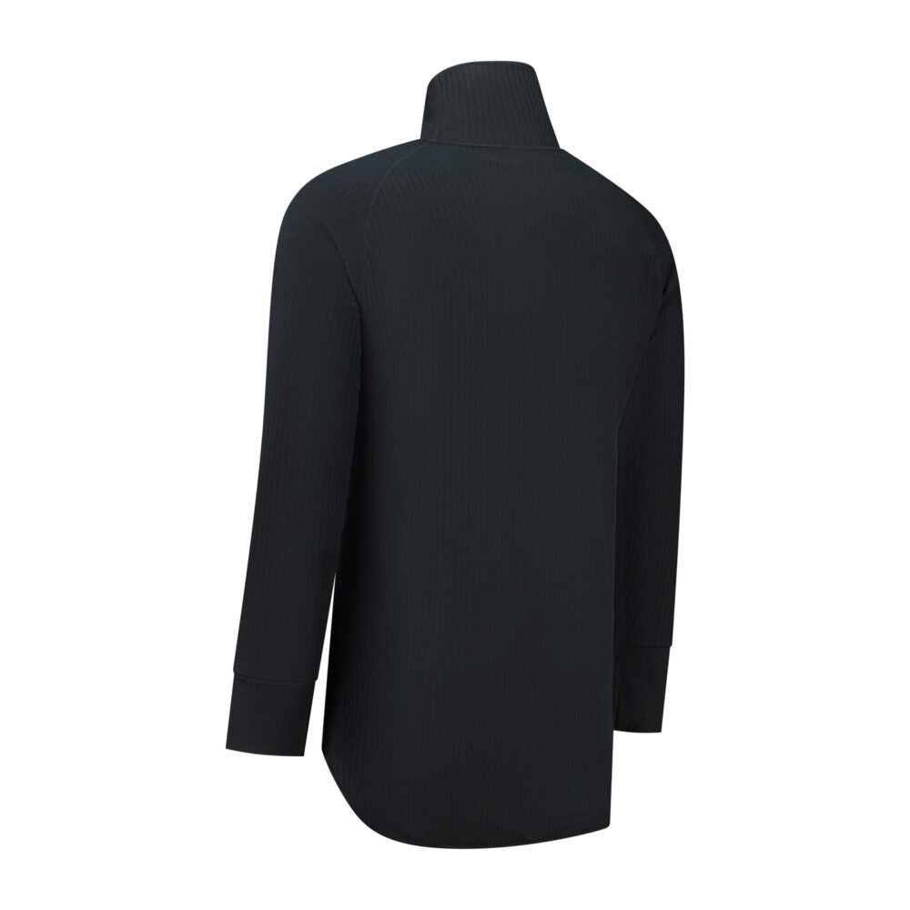 Noname Thermoshirt TLC100  lange mouw met col zwart(ZWART)