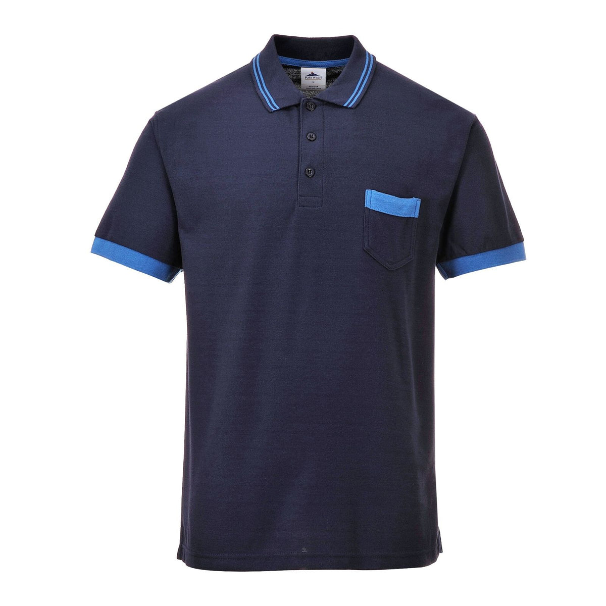 Portwest Werkkleding Poloshirt TX20 Texo Contrast marineblauw(NA)