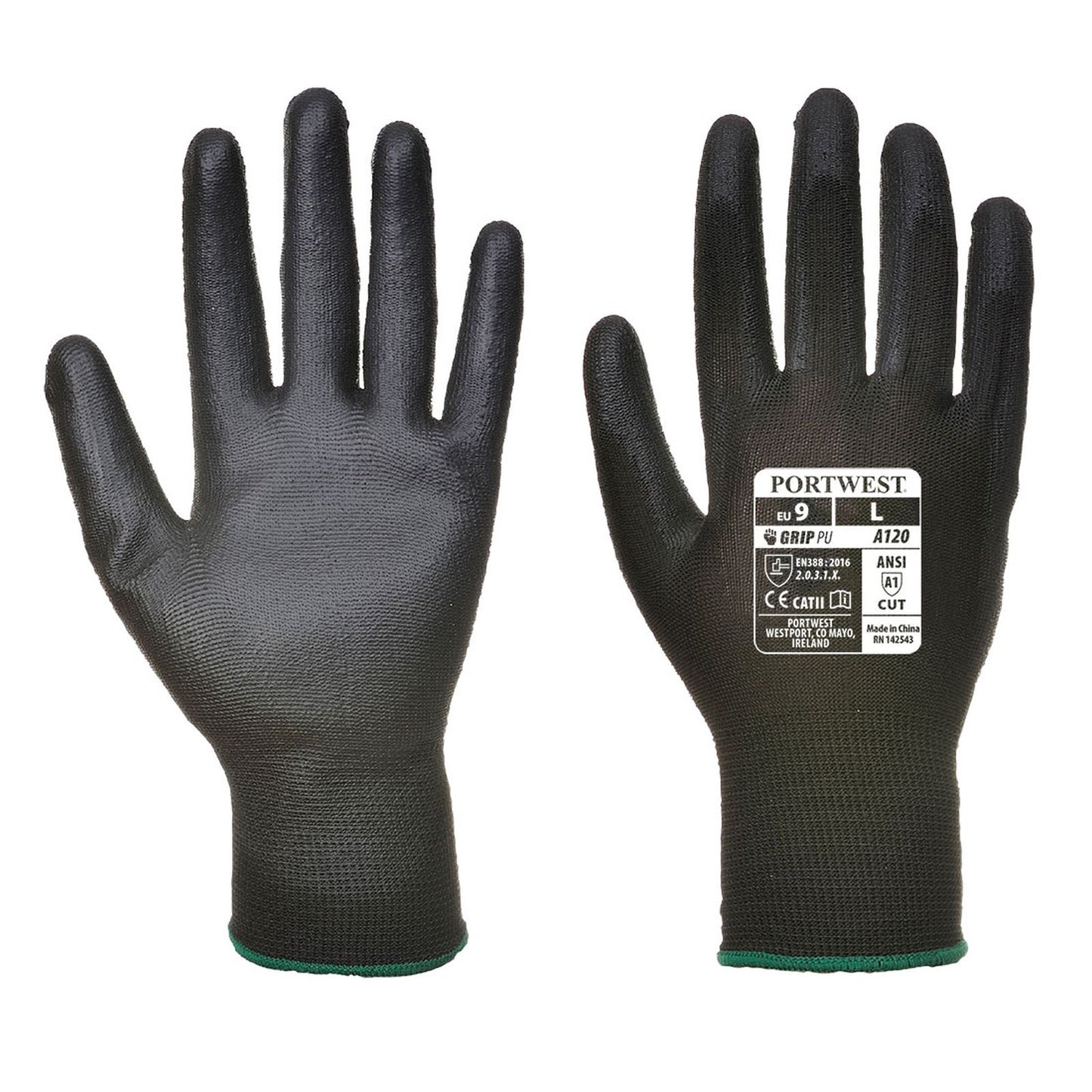 Portwest Verkoop  Automaat Handbescherming Handschoenen VA120 PU Palm uitgifteautomaat zwart(K8)