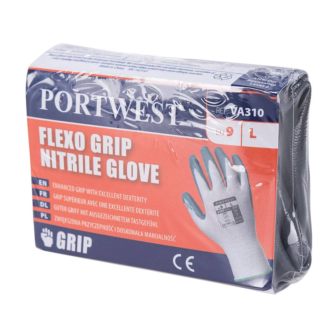 Portwest Handschoenen VA310 wit-grijs(W7)