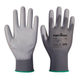 Portwest Handbescherming Handschoenen Automaat VB120 PU Palm algemeen gebruik (288 pr) grijs(G7)