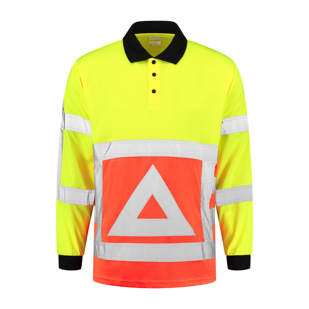 Noname High Visibility Poloshirt VKPLMRWS100 geel-oranje(GEELORANJE)