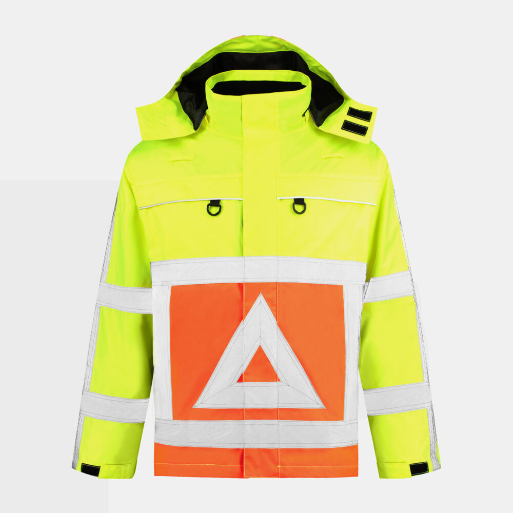 Noname High Visibility Parka VKPORWS100 fluo geel-oranje(GEELORANJE)