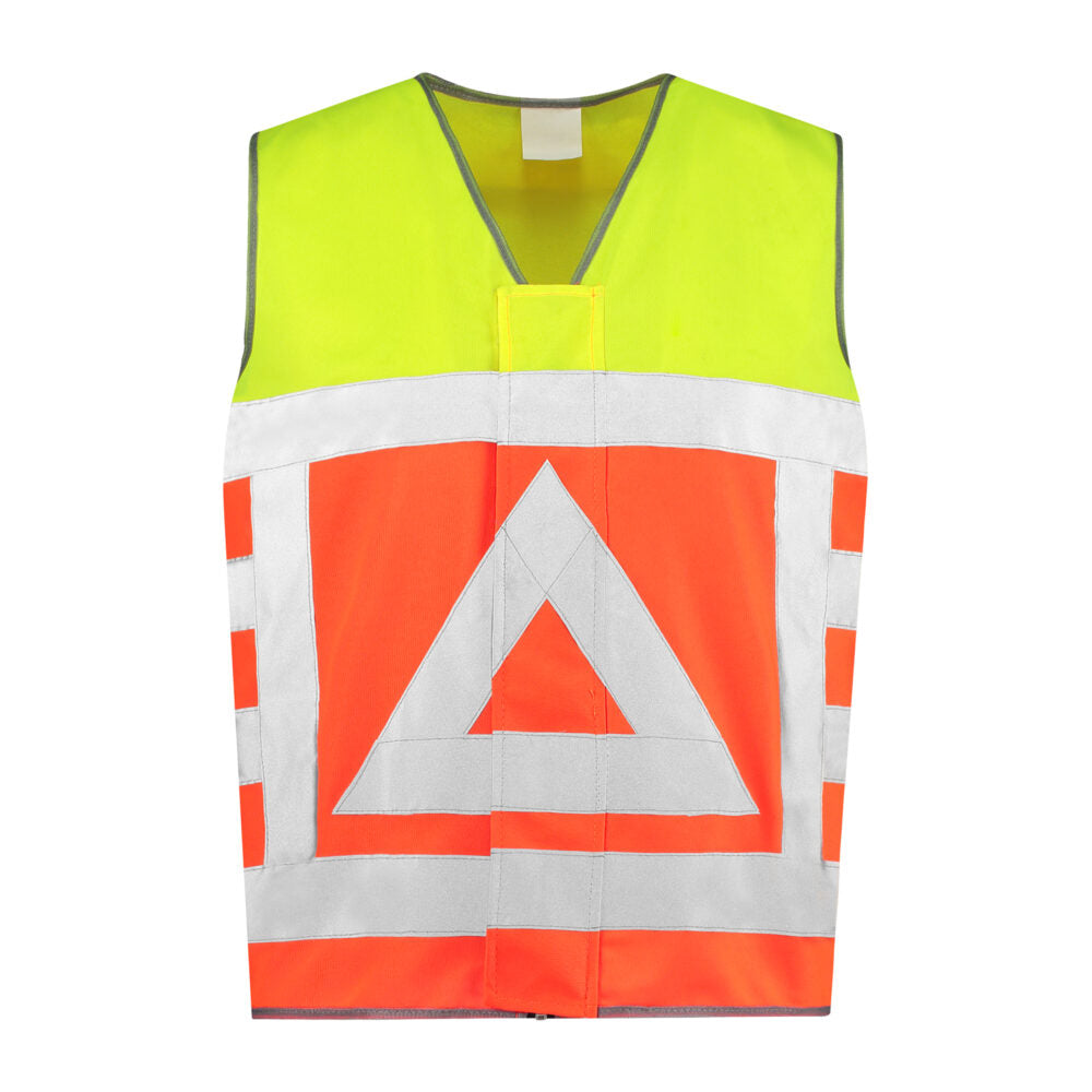 Noname High Visibility Veiligheidsvest VKVRWS100 fluo geel-oranje(GEELORANJE)