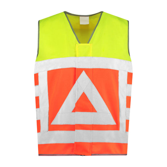Noname High Visibility Veiligheidsvest VKVRWS100 fluo geel-oranje(GEELORANJE)