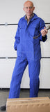 Woltex Overalls Kat. Proban met drukkers kobaltblauw
