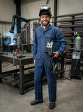 Woltex Overalls Katoen Vlamvertragend met knopen kobaltblauw