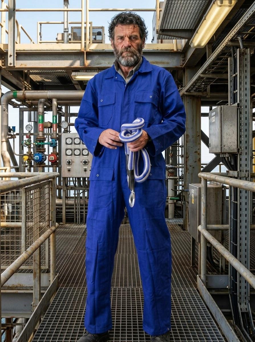 Woltex Overalls Vlamvertragend Klep/kniezakken kobaltblauw