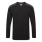 Portwest vrijetijdskleding Corporate Casuals T-shirt W1664 tweekleuren K/M longsleeve zwart-grijs(BY)