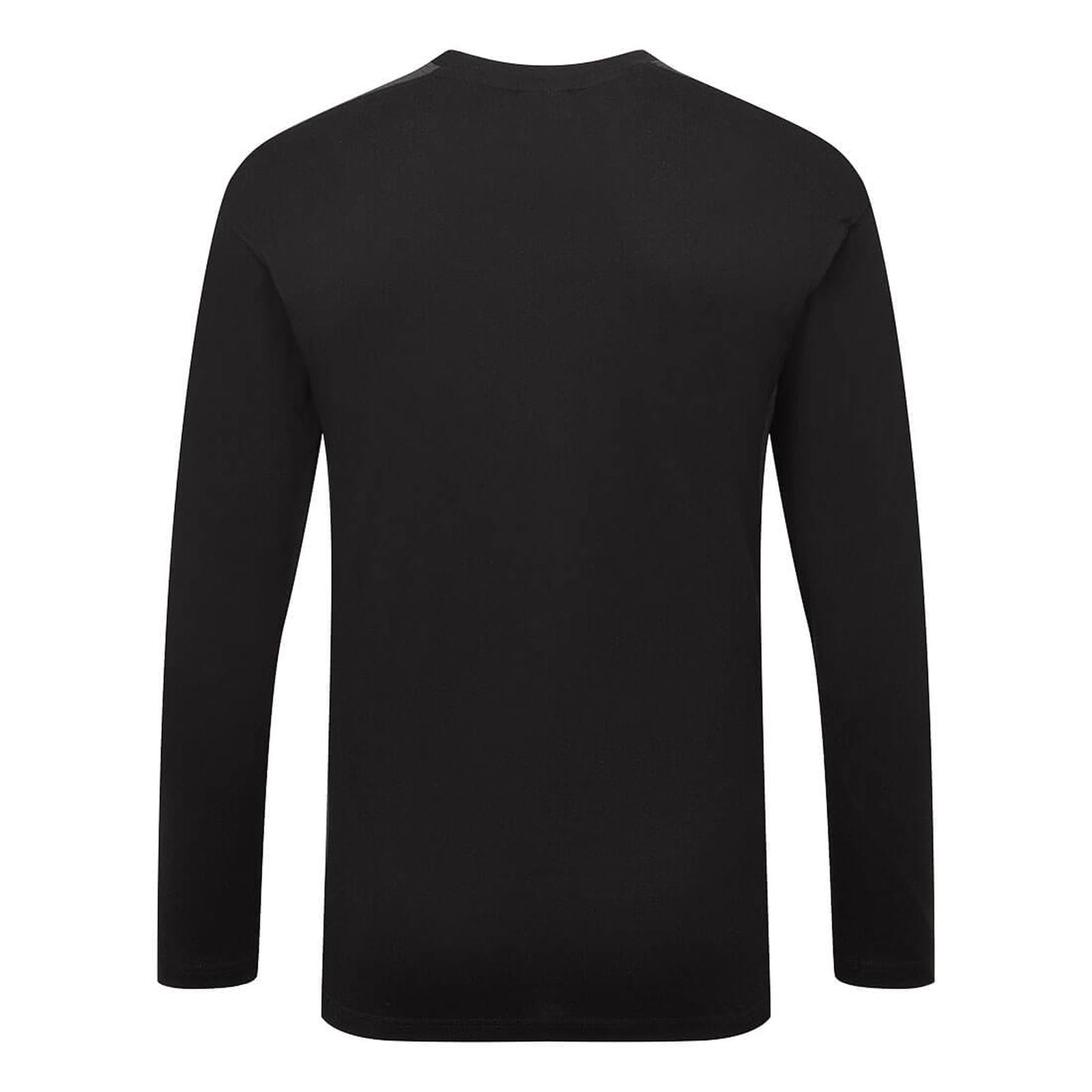 Portwest vrijetijdskleding Corporate Casuals T-shirt W1664 tweekleuren K/M longsleeve zwart-grijs(BY)