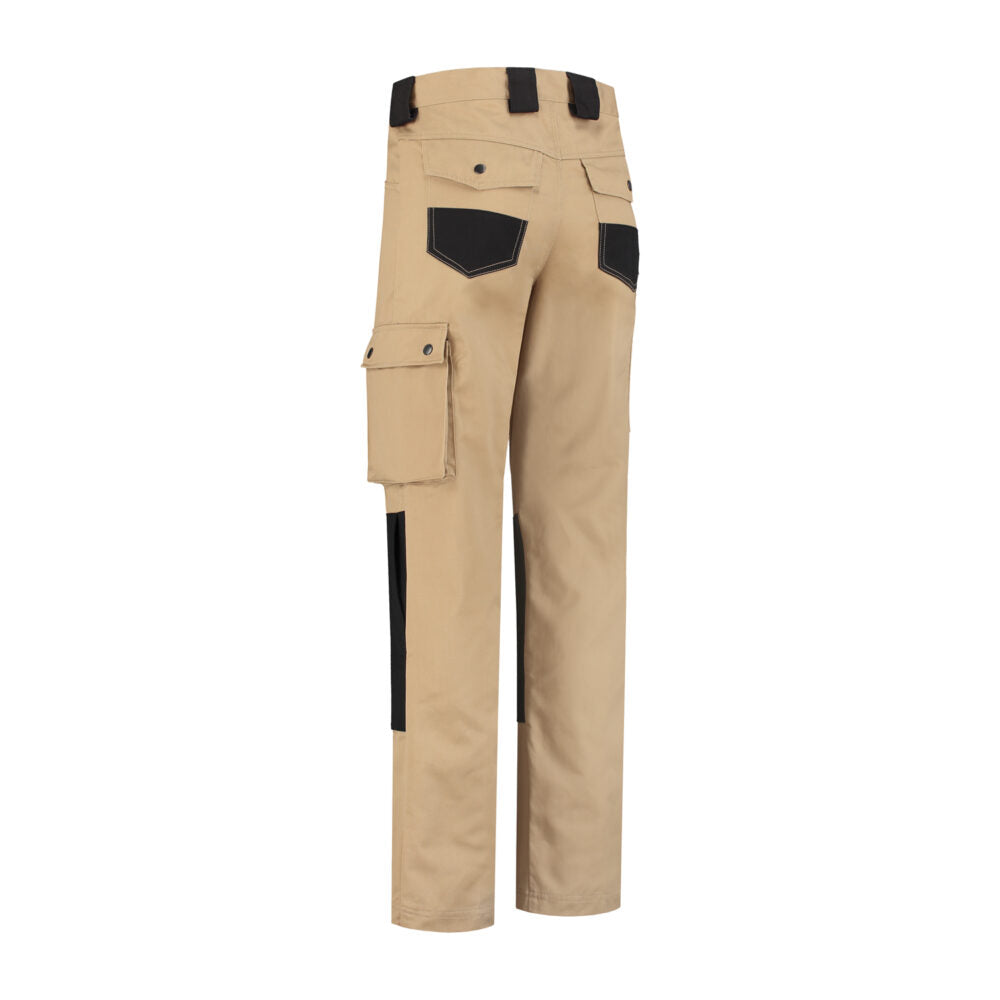 Noname Worker Werkbroek WBC6040 khaki-zwart(KZWART)