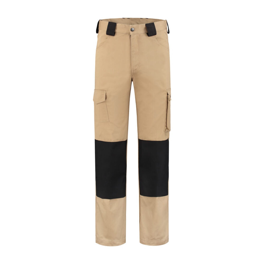 Noname Worker Werkbroek WBC6040 khaki-zwart(KZWART)