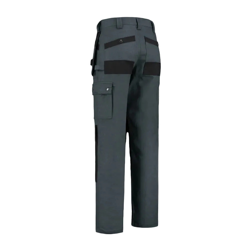 Noname Worker Werkbroek WBK100 100% katoen grijs-zwart(GRZWT)