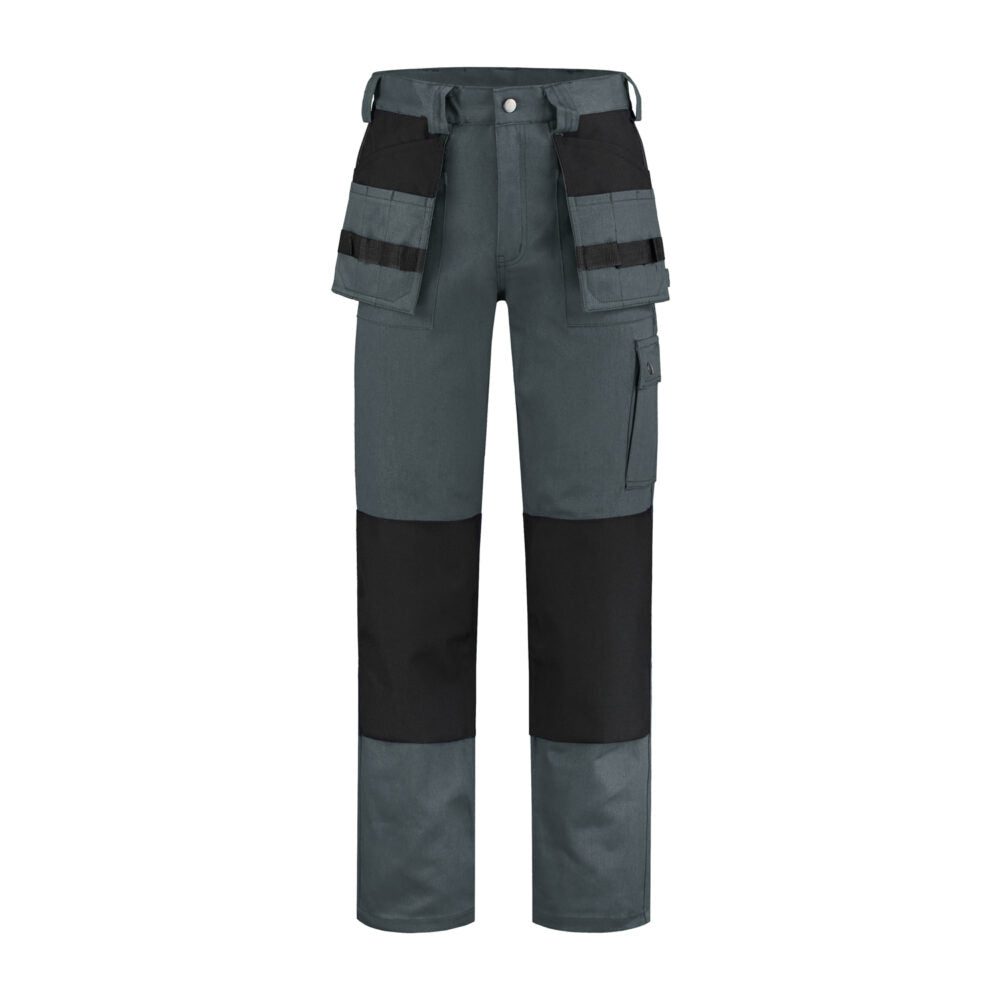 Noname Worker Werkbroek WBK100 100% katoen grijs-zwart(GRZWT)