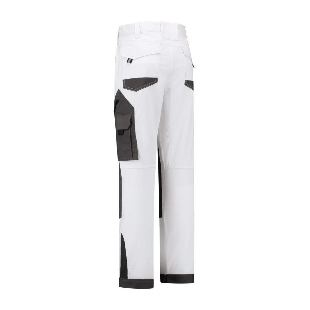 Noname Worker Werkbroek WBS9307 4-way stretch ripstop wit-grijs(WTGR)