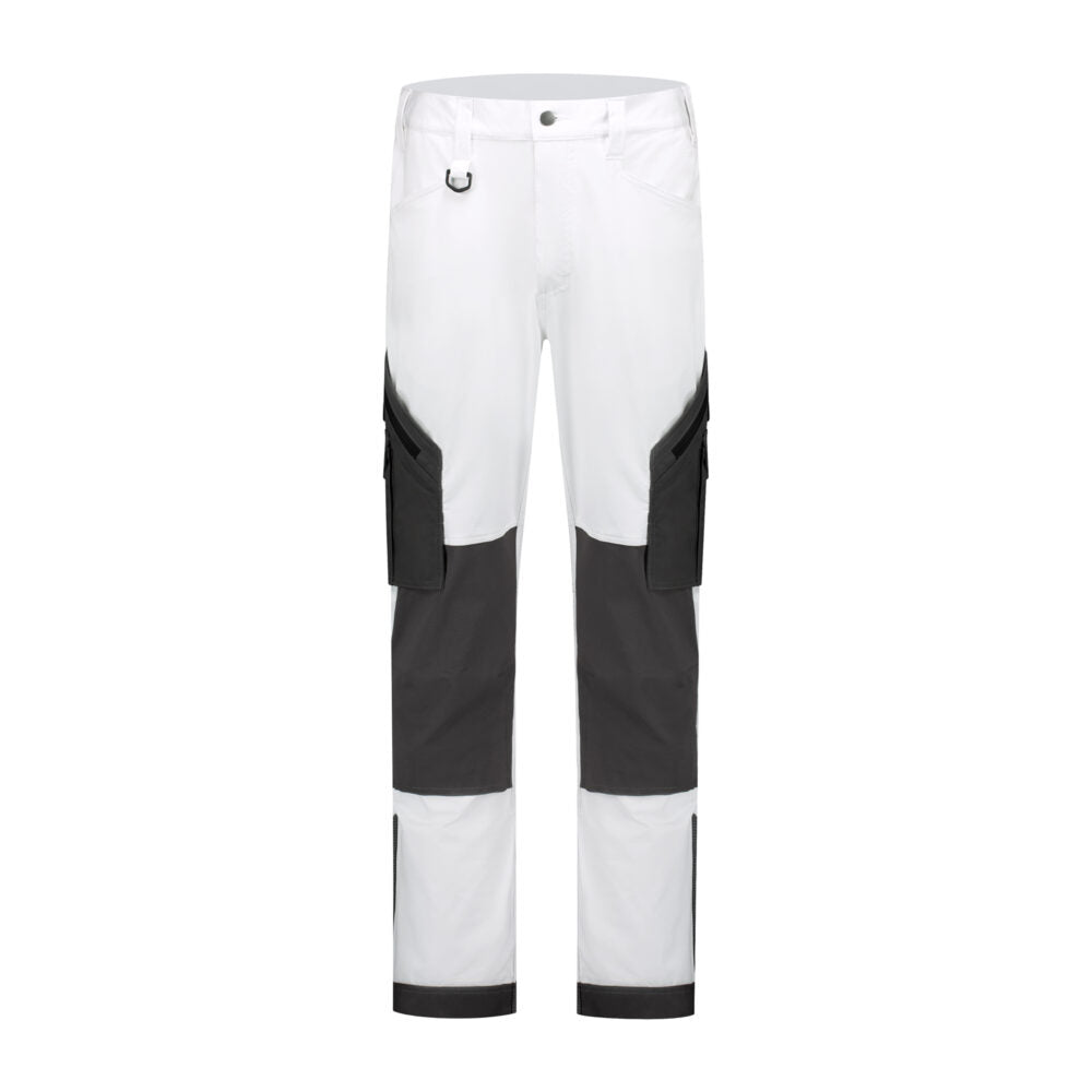 Noname Worker Werkbroek WBS9307 4-way stretch ripstop wit-grijs(WTGR)