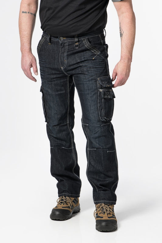 Brams Paris Never out of stock Jeans Broeken Willem A82 Worker donkerblauw-denim(001)